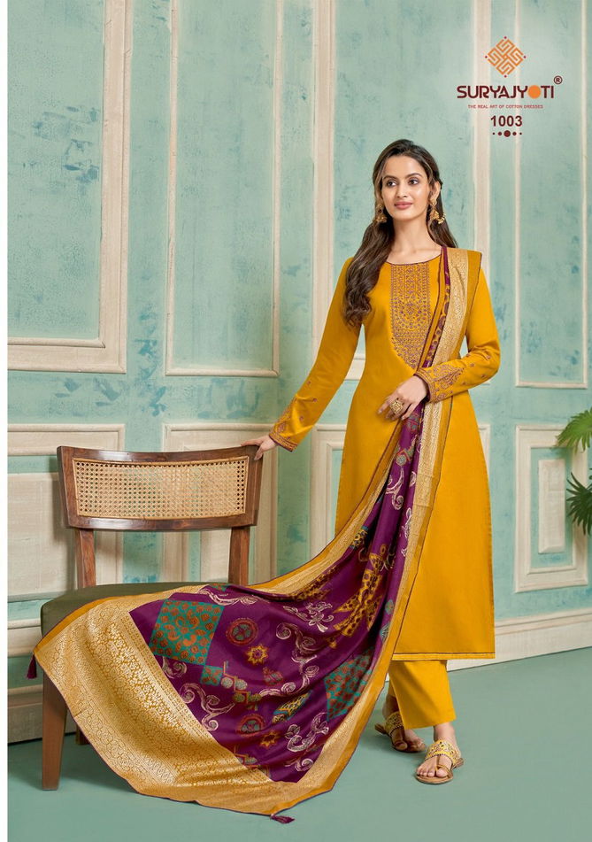 Suryajyoti Pal Vo 1 Designer Dress Material Catalog
